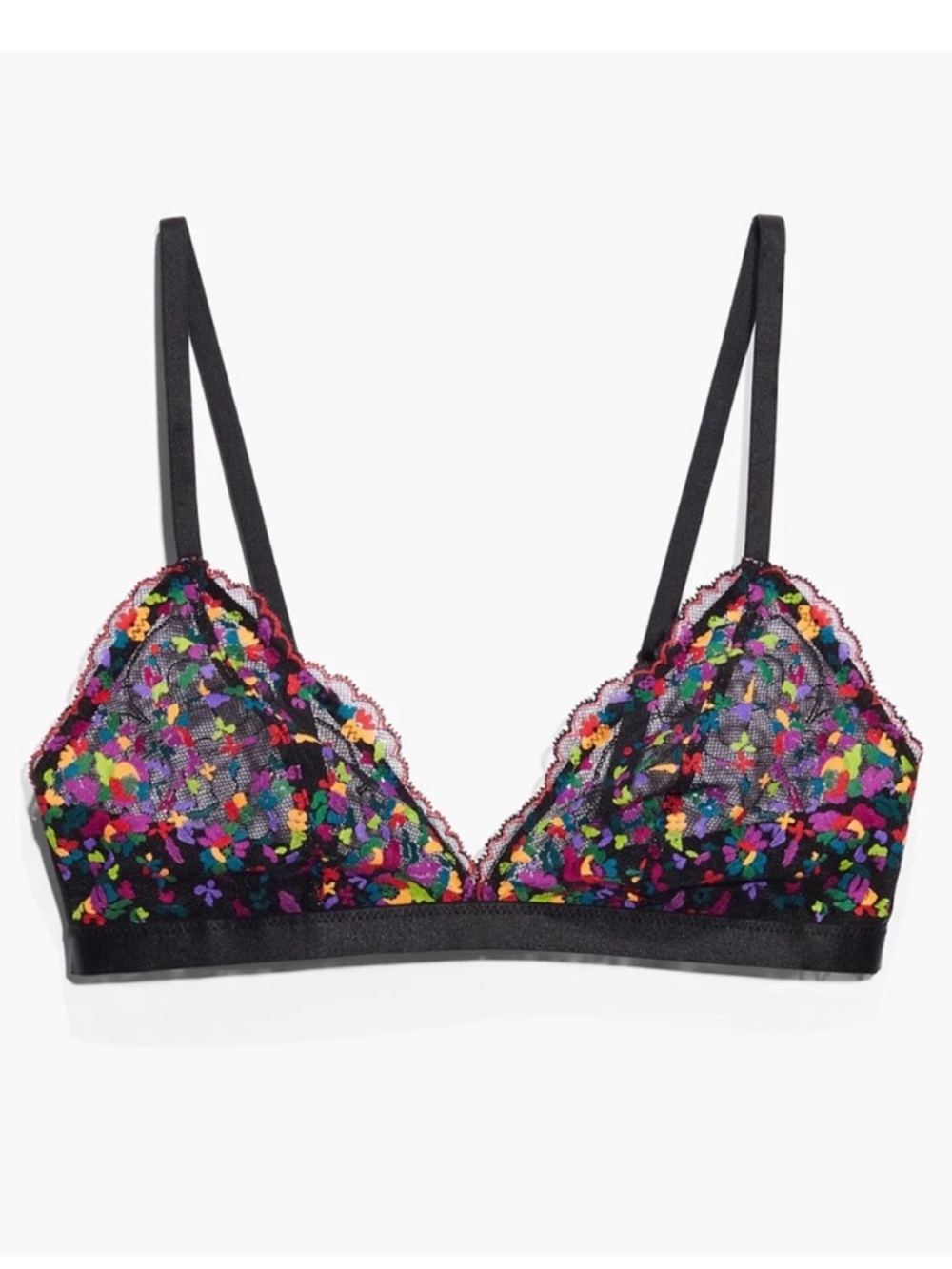 NWT SAVAGE X FENTY STEAMY FLORAL LACE BRALETTE